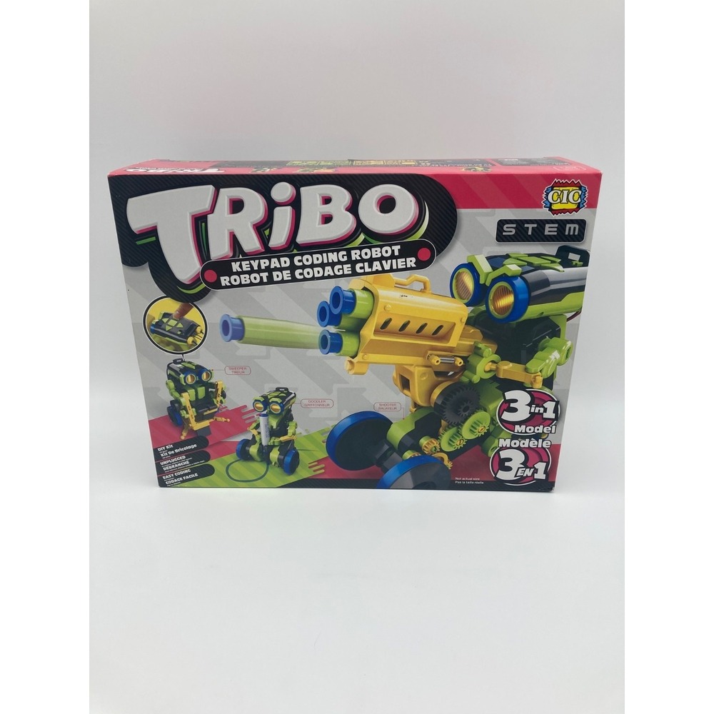 CIC TriBo 3-in-1 Keypad Coding Robot Kit STEM Unplugged Educational DIY Toy